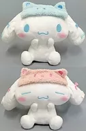 All 2 types set Kuma-san Eye mask BIG Plush toy "Cinnamoroll"