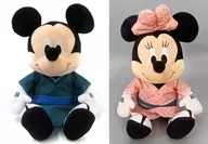 全2種セット 【FDM】DisneyFANコラボレーション BIGぬいぐるみ 「ミッキー＆ミニー」