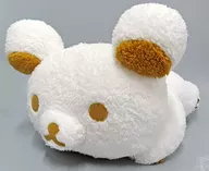 White Black and White Rilakkuma Face down Plush toy XL "Rilakkuma"