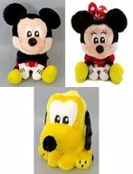 All 3 types set Mickey & minnie & Pluto Mari Mii Plush toy "Disney" Round One Limited