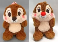 全2種セット FukuFuku ほっぺぷっくりBIGぬいぐるみ 「チップ＆デール」