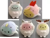 5-Variety Set Shirokuma no Furusato Kitano Ikimono Narikiri Plush toy "Sumikko Gurashi"