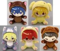 全5種セット ぬいぐるみ 「DMMくじ 忘却バッテリー ～アニマル着ぐるみ～」 A賞