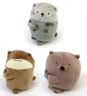 3-Type Set Hugging Plush toy (sea-otter, otter and うぉーん Butto) "All-Purpose Kimono"