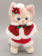 Lena Bell (check pattern) Plush toy badge "Duffy & Friends Disney Christmas 2024" Tokyo DisneySea limited