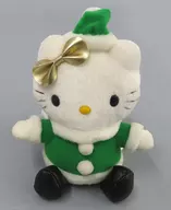 "Sanrio Character Connectors" Plush toy with Hello Kitty (Green) drawstring bag