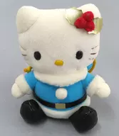 "Sanrio Character Connectors" Plush toy with Hello Kitty (Blue) drawstring bag