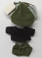 Warm Flight Cap Set (Khaki) Itsunui Okigae Series (Plush toy Costume)