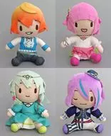 Conjunto de 4 tipos : Fluffy Mini Peluche "Wonderland x Showtime" (EX) "Movie version : プロジェクトセカイ Broken Sekai and No Sing Miku"
