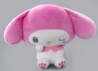 My Melody Shibotobori Amemoyo BIG Plush toy "My Melody, Kuromi"