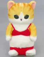 ぽてぽて水着にゃんこ ぬいぐるみ(赤) 「mofusand」