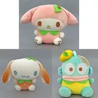 All 3 Kinds Set "Mashumaru Narikiri Fruits Plush toy 2" Sanrio Character Drivers "