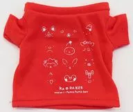 T-shirt KAODAKE Red (para M) Disfraz de Peluche "フモフモ san"