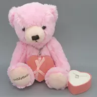 テディベア(ピンク)＆ネックレス(ピンクトルマリン×ダイヤモンド) ぬいぐるみ