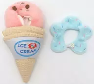 アイスクリーム型ぬいぐるみ用着ぐるみ(ピンク/10cm用) 「DMMスクラッチ! 推し活グッズ～2025春セレクション～」 C-4賞