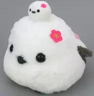 しまゑおやこピンク なかよしおやこカラフルJBぬいぐるみ 「ふくふくシマエナガ」