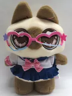 シャム猫あずきさん ぬいぐるみ キャンパステーマ 「シャム猫あずきさんは世界の中心」