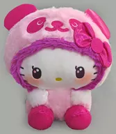 パンダ ハローキティ(B/ピンク) GIRAGIRA BIGぬいぐるみ 「パンダ ハローキティ」