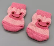 ピクルス 靴下(パステルピンク) ビーンドール用コスチューム 「pickles the frog-かえるのピクルス-」