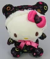 キティ(ブラック) まんまるモノグラムぬいぐるみ(S) 「ハローキティ」