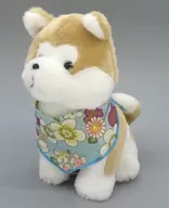 秋田犬（バンダナ/花柄） ぬいぐるみ 秋田空港＆大館能代空港プロデュース