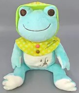 ピクルス(ブルー) ぬいぐるみ(M) パリの雨ピクルスシリーズ 「pickles the frog-かえるのピクルス-」