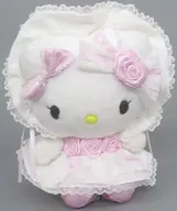 キティ ホワイトフリルデザインシリーズぬいぐるみ 「ハローキティ」