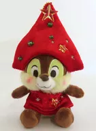 チップ(クリスマスツリー) ぬいぐるみバッジ 「チップ＆デール」 ディズニーストア限定