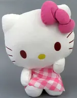 ハローキティ LLぬいぐるみ ピンクチェックVer. 「サンリオキャラクターズ」