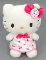 ハローキティ ホワイトストロベリーBIGぬいぐるみ 「Mezzo Piano×Hello Kitty」