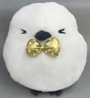 シマちゃん(ギュー) きらきらネクタイBIGぬいぐるみ 「ふくふくシマエナガ」 タイトーオンラインクレーン限定