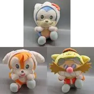 全3種セット ひょこぴょこ ぬいぐるみVol.1(EX) 「SONIC ＆ FRIENDS×サンリオキャラクターズ」