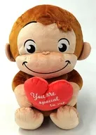ジョージ ハートフルぬいぐるみ 「セガ ラッキーくじ おさるのジョージ 85th ～Happy Heartful Days～」 A賞