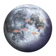 Globo lunar -THE MOON - 3D Puzzle 60 Peças [2003-362]