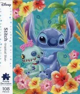 Stich -tropical blue- 「リロ＆スティッチ」 パズルデコレーションコラージュ 108ピース [72-009]