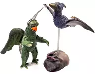 Child Gappa (Headgear Ver.) + Mysterious Bird of Obelisk Island (colored version) "Gamera Gappa Gilala Tokusatsu Encyclopedia, Ver. 2"
