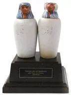 14. Canopo Tsubo (Baboon & Human), "British Museum of AnciEnt Egyptian Legacy"