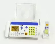 5. Fax Phone & Handset (White x Blue) "Petit Home Appliance Series Petit Home Appliance Museum"
