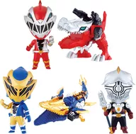 Conjunto de 5 tipos "Desktop Heroes, Knights, Dragon Sentai, Ryusojar, PARTE 2"
