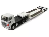 3-B. Hino Profia SS 6x4 tractor + 16 ruedas de remolque de piso bajo y medio (blanco) "Nippon Construction Equipment 1/150 Construction Equipment Series Vol. 1"