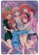 Nakanosisters (room wear) / hot stamping SR ・ Super Rare Card "Eiga The Quintessential Quintuplets Precious Card"