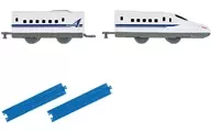 4.N700A新幹線(中間車+後尾車+直線レール2本) 「つなごうプラレール15」