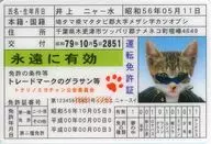 "Nameneko Mini Driver's License Series" by Meya-sui INOUE