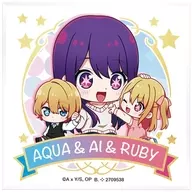 Aqua & Eye & Ruby (hot stamping) "Chibi Character Kuril [Sugukinoko]"