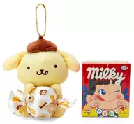 Popomppurin Milky & Mascota Holder "Sanrio Character Cocks × Milky"