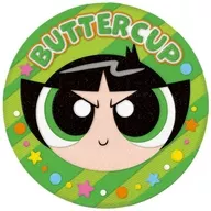 バターカップ(顔) 「パワーパフガールズ 刺繍缶バッジビスケット」