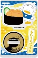 12.あひるのペックル 「サンリオキャラクターズ へいおまち!お寿司といっしょアクリルスタンド」