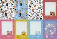 全8種セット A6ミニクリアファイル 「zeroniビジュアルファイルキャンディ」