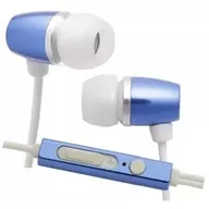 たのしいかいしゃ カナル型イヤホン マイク付 (セルリアンブルー) [TA-AM3 CBL]
