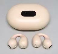 WIRELESS EARBUDS イヤーカフ型ワイヤレスイヤホン (ベージュ) [C7]
